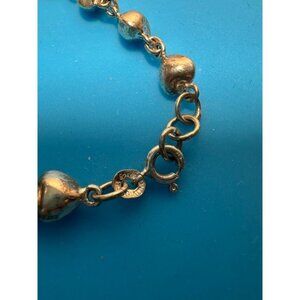 VTG Sterling Silver Heart-shaped Link Bracelet 7 grams